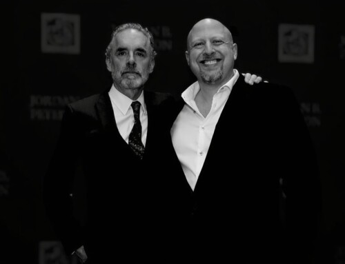 Dr. Jordan Peterson with Mark Odland at We Who Wrestle with God Tour