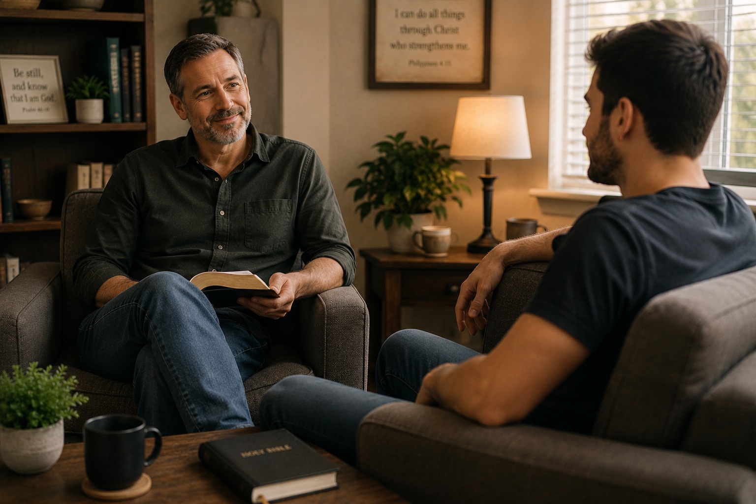 When Hope Feels Out of Reach, You Don’t Have to Face It Alone christian counseling session for hope in the bible