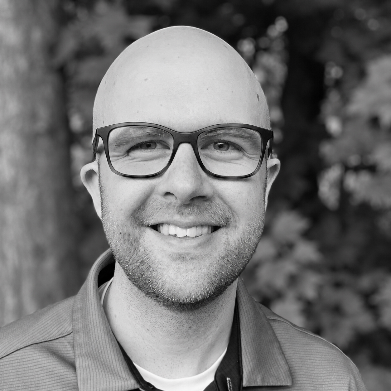 Andy Johnson – Black and White Profile Bio Photo